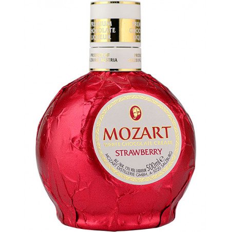 Mozart likér White Strawberry - jahoda  15% 0,5l