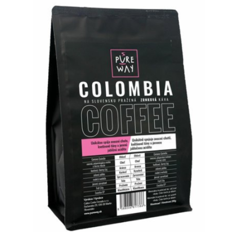 Pure Way - Colombia odrodová káva zrnková 200g